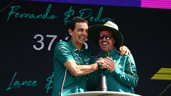 Pedro de la Rosa y Fernando Alonso
